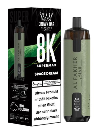 8,000 Puff (Al Fakher Crown Bar)